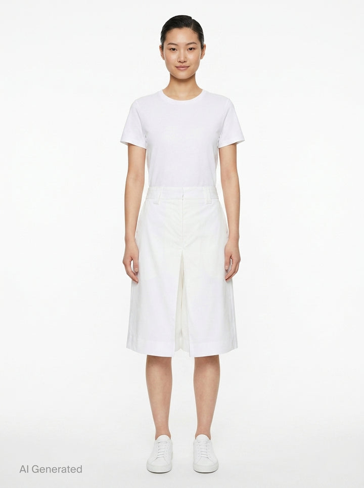 Light Stretch Midi Skirt | Club21 Collection | Club21 - front
