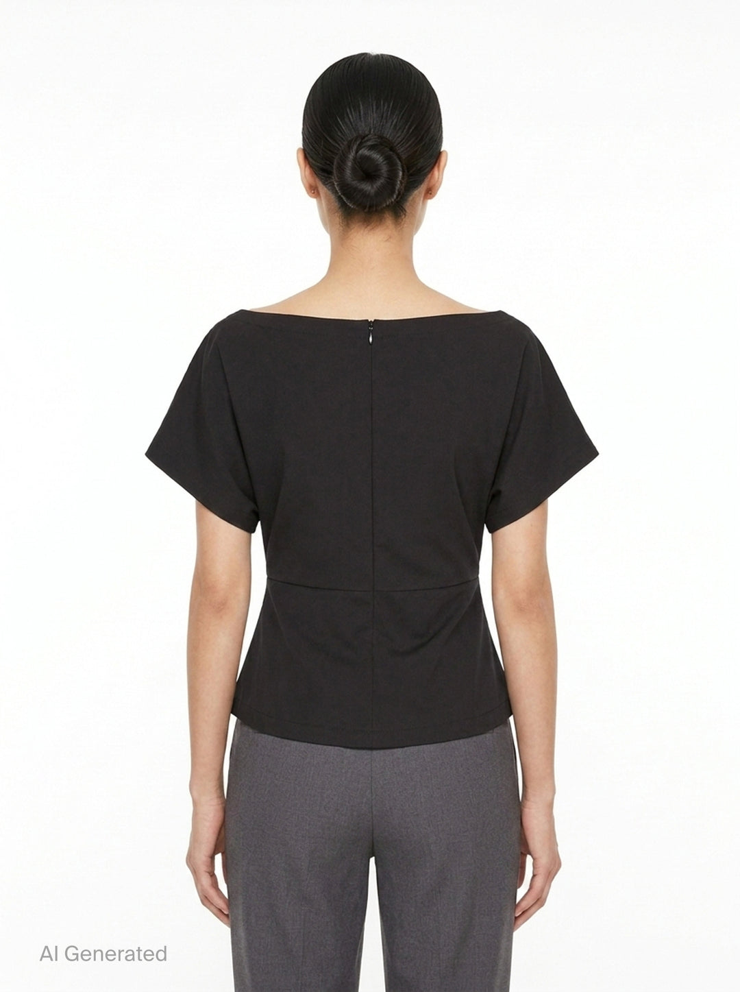 Light Stretch Rayon Linen Top | Club21 Collection | Club21 - back