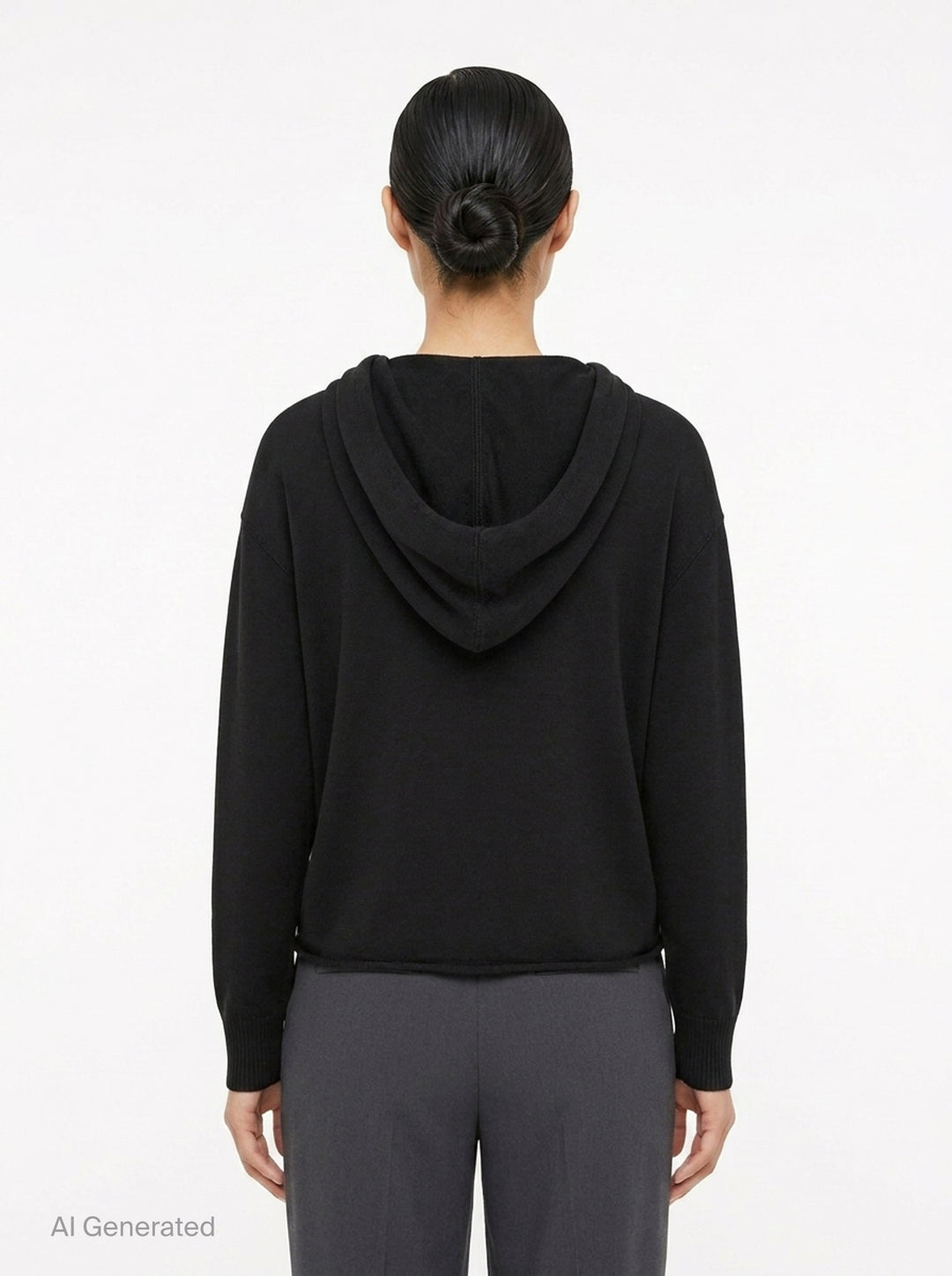 Mid Weight Knit Hoodie | Club21 Collection | Club21 - back
