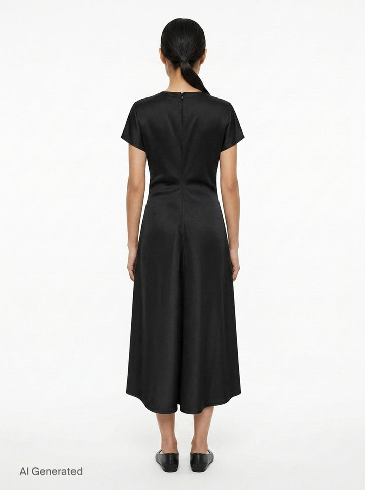 Ophelie Matte Acetate Midi Dress | Club21 Collection | Club21 - back