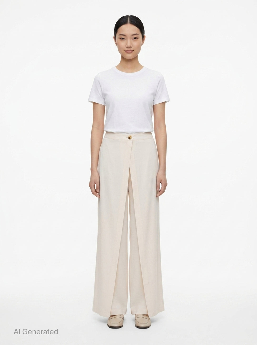 Quinn Crepe Acetate Wide Pants | Club21 Collection | Club21 - front