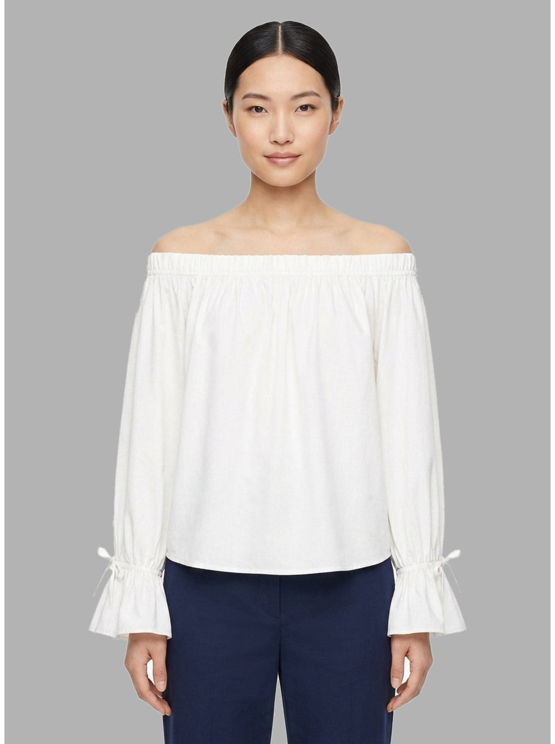Structure Cotton Off-Shoulder Top | Club21 Collection | Club21 - front