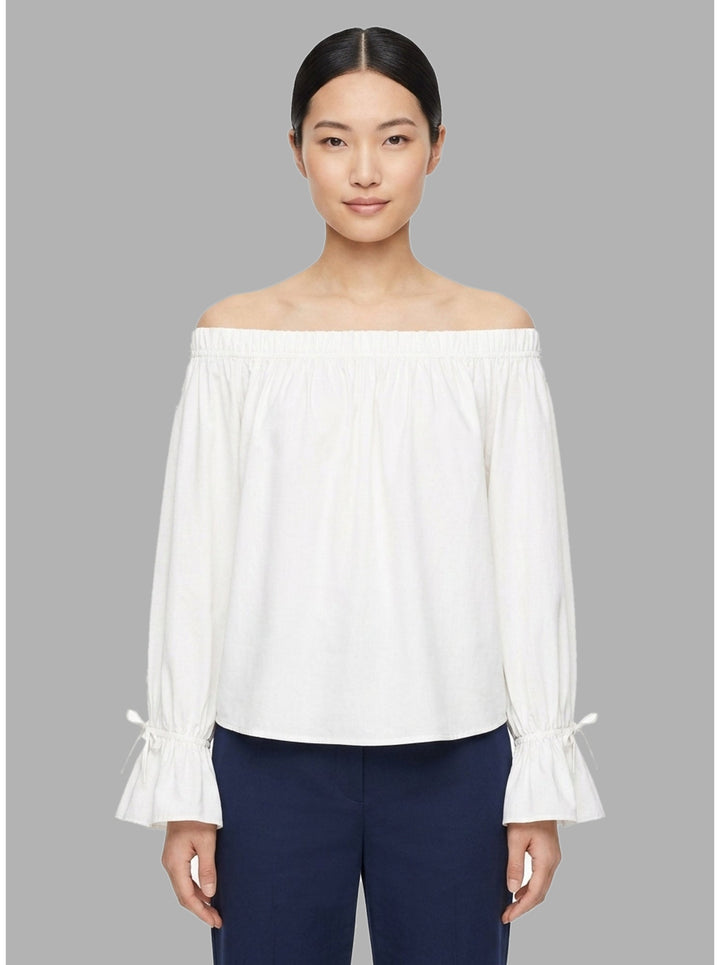 Structure Cotton Off-Shoulder Top | Club21 Collection | Club21 - front