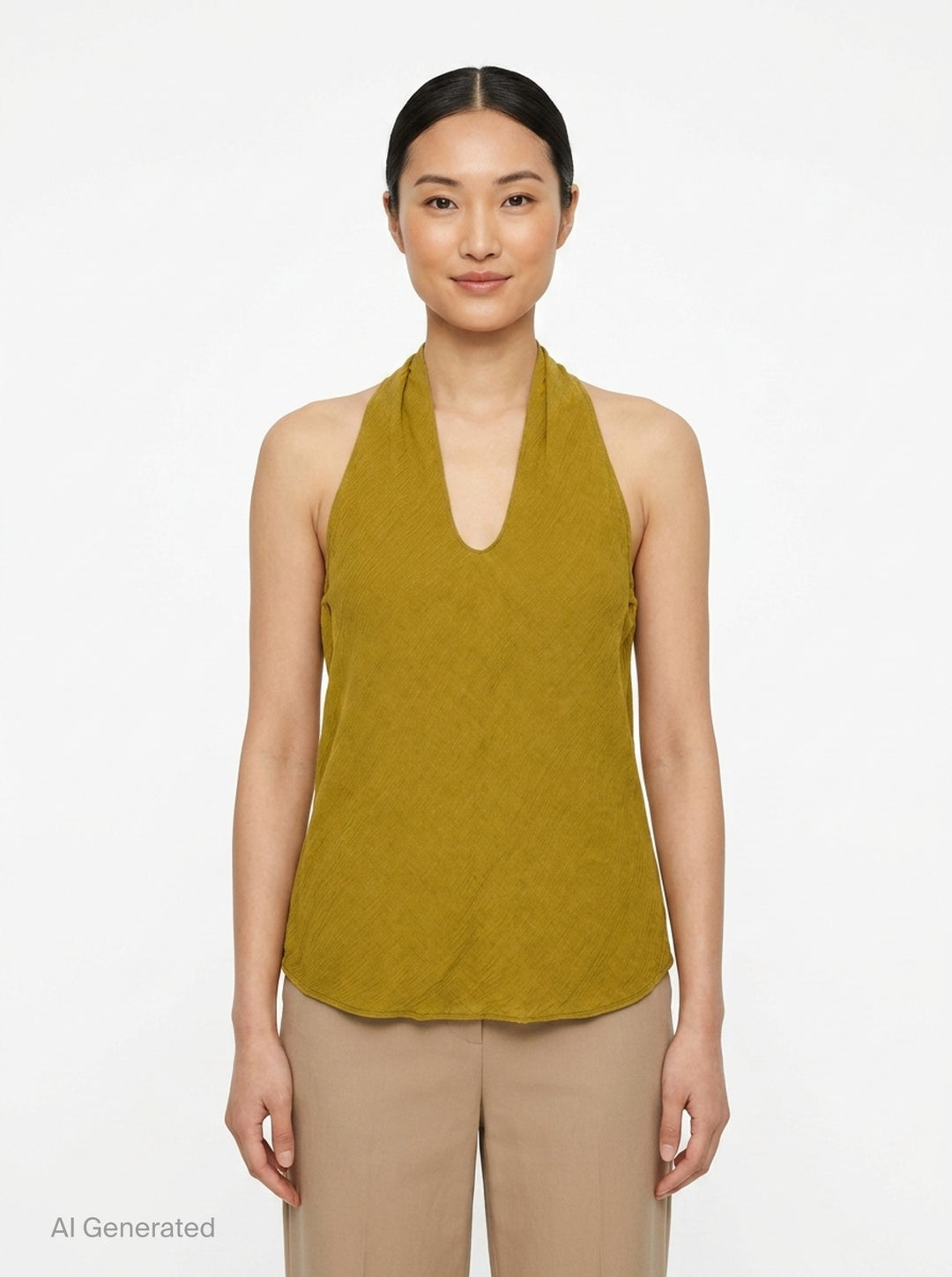 Winkle Silk Mix Halter Top | Club21 Collection | Club21 - front