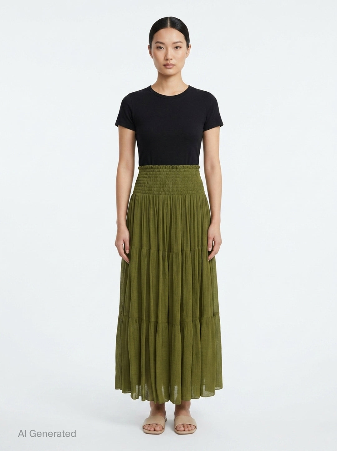 Winkle Silk Mix Maxi Skirt | Club21 Collection | Club21 - front