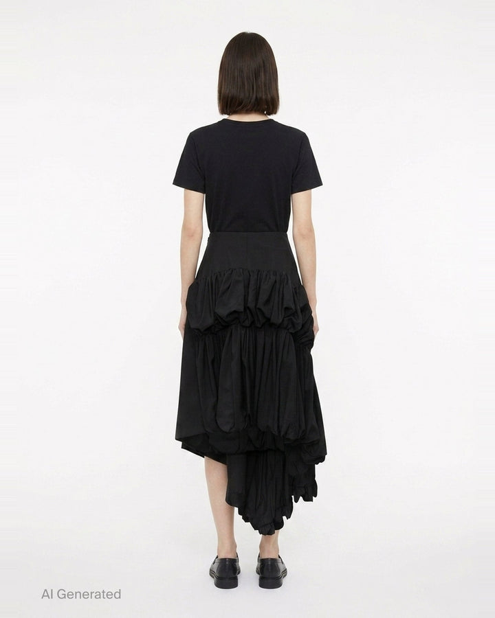 Asymmetrical Draped Skirt | Comme des Garçons | Club21 - back