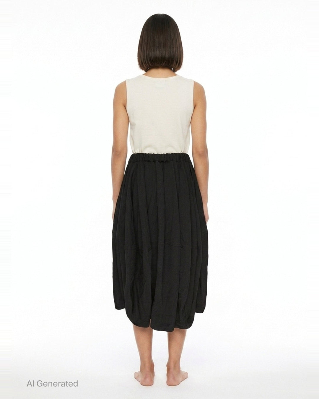 Heavy Twill Balloon Skirt | Comme des Garçons Black | Club21 - back