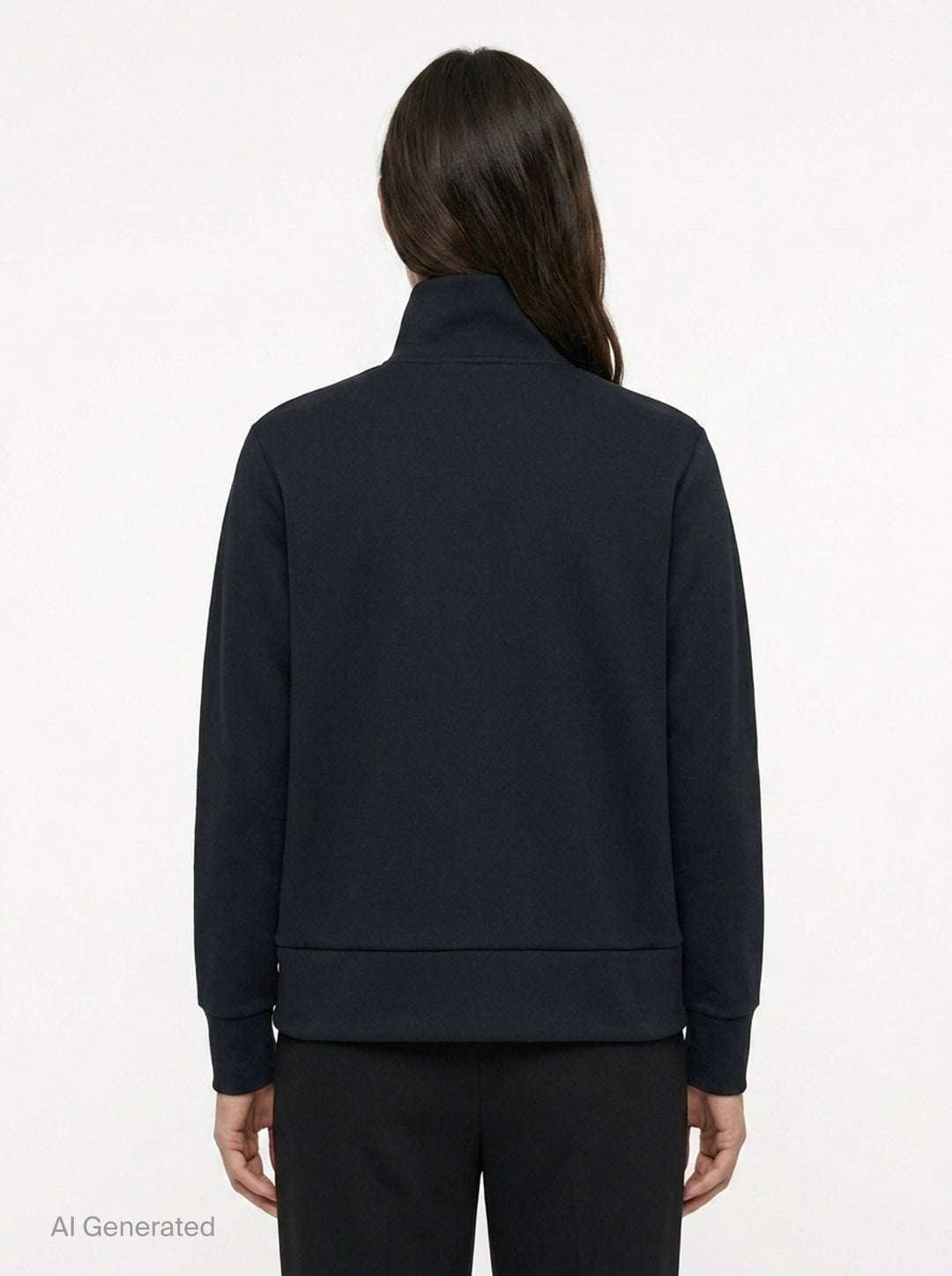 Polyester Jersey Zip Jacket | Comme des Garçons Black | Club21 - back