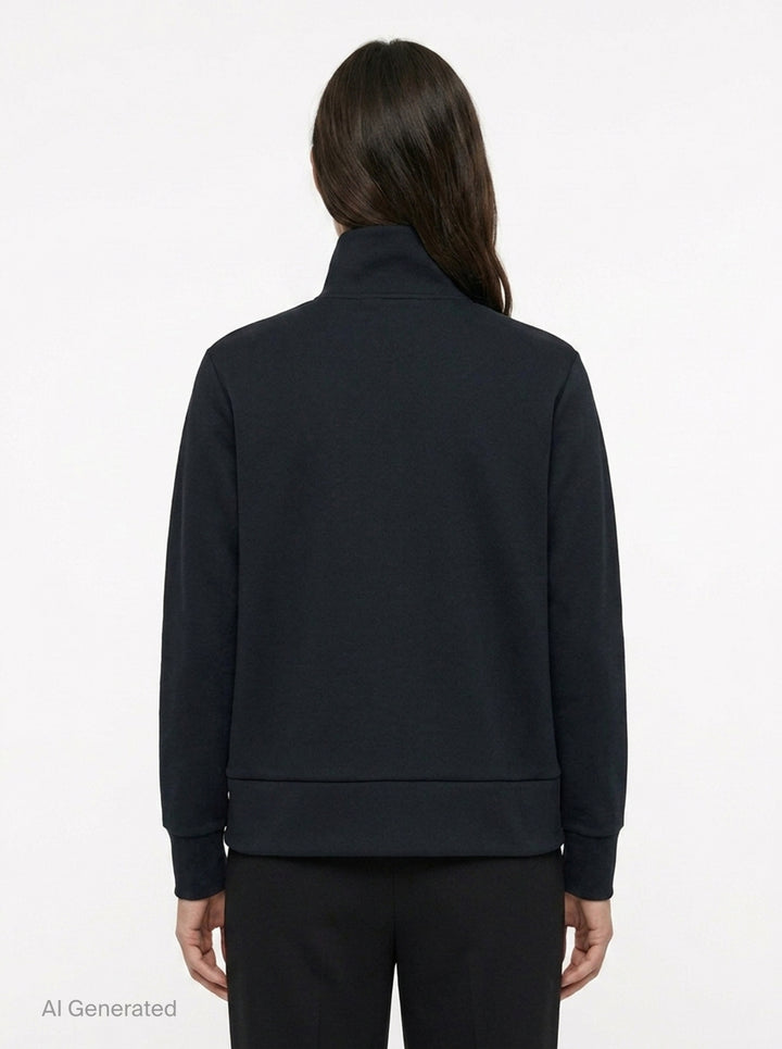 Polyester Jersey Zip Jacket | Comme des Garçons Black | Club21 - back