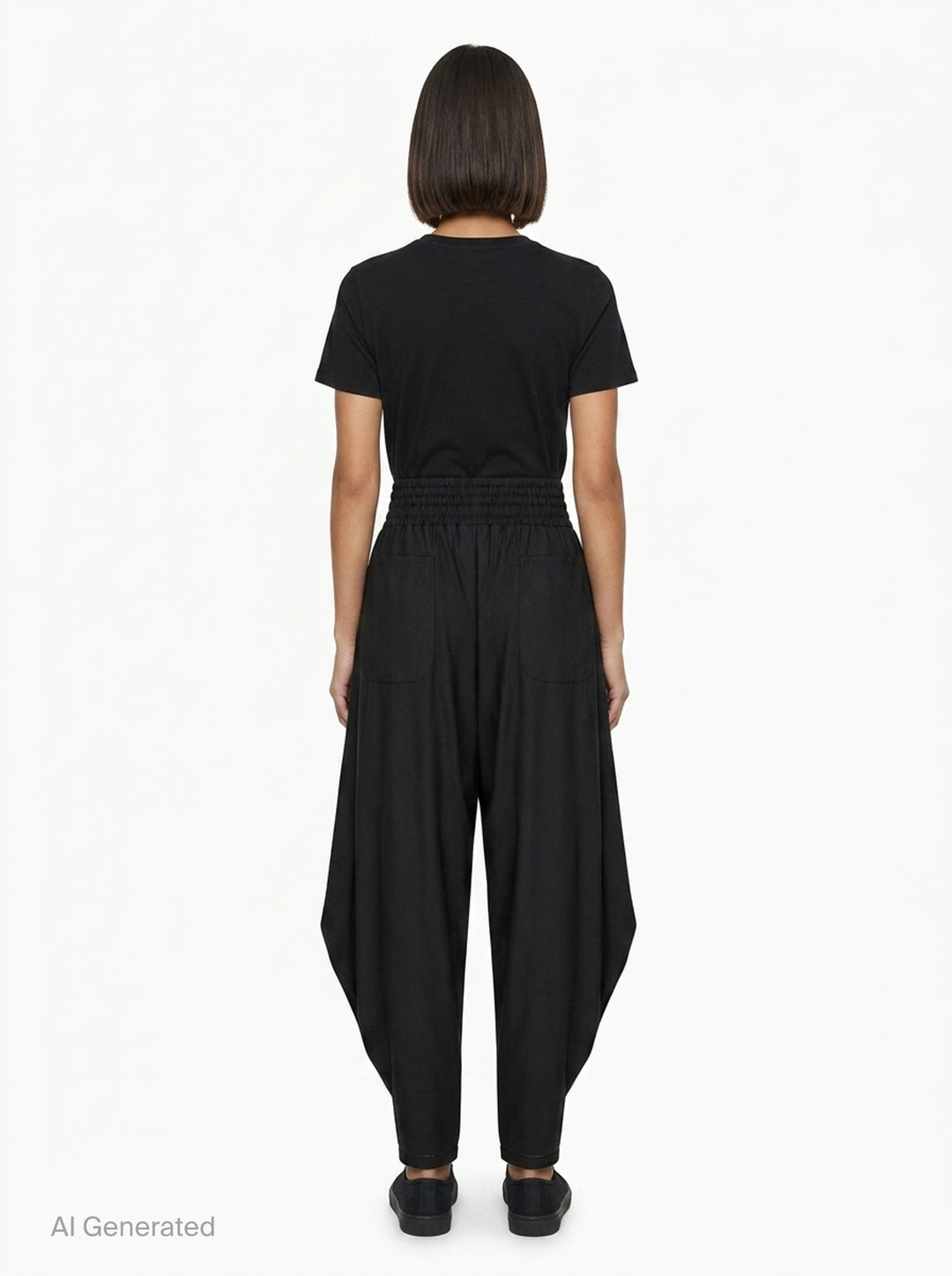 Wool Tropical Harem Pants | Comme des Garçons BLACK | Club21 - back