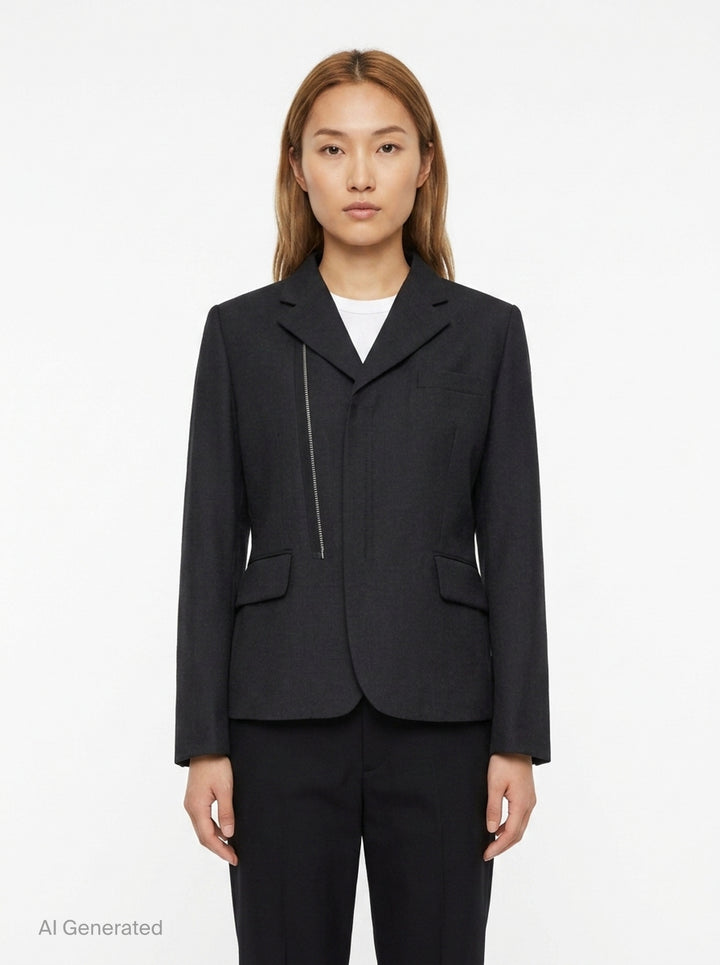 Collared Button-Up Jacket | Comme des Garçons Girl | Club21 - front