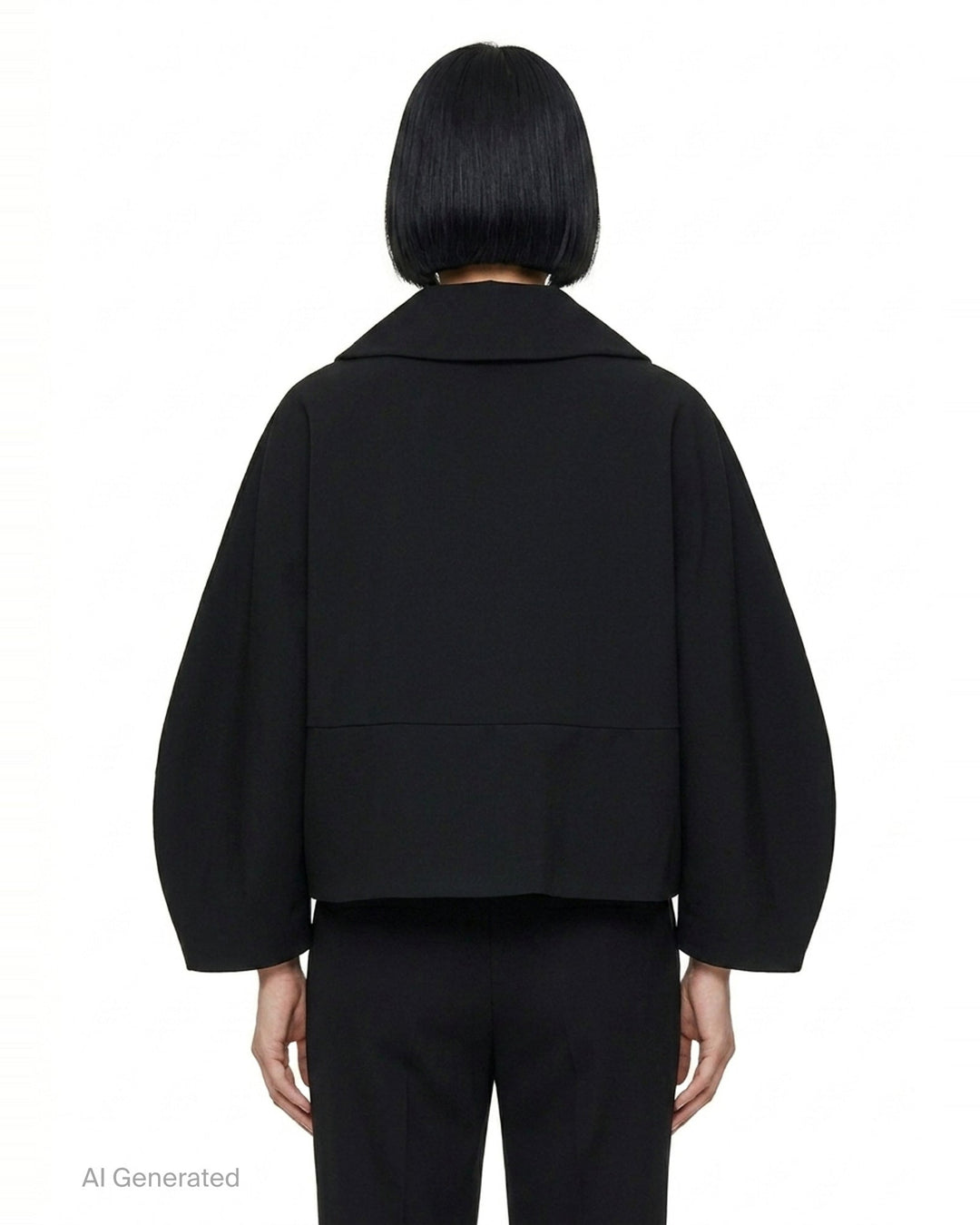 Cropped Balloon Sleeve Jacket | Comme des Garçons Comme des Garçons | Club21 - back