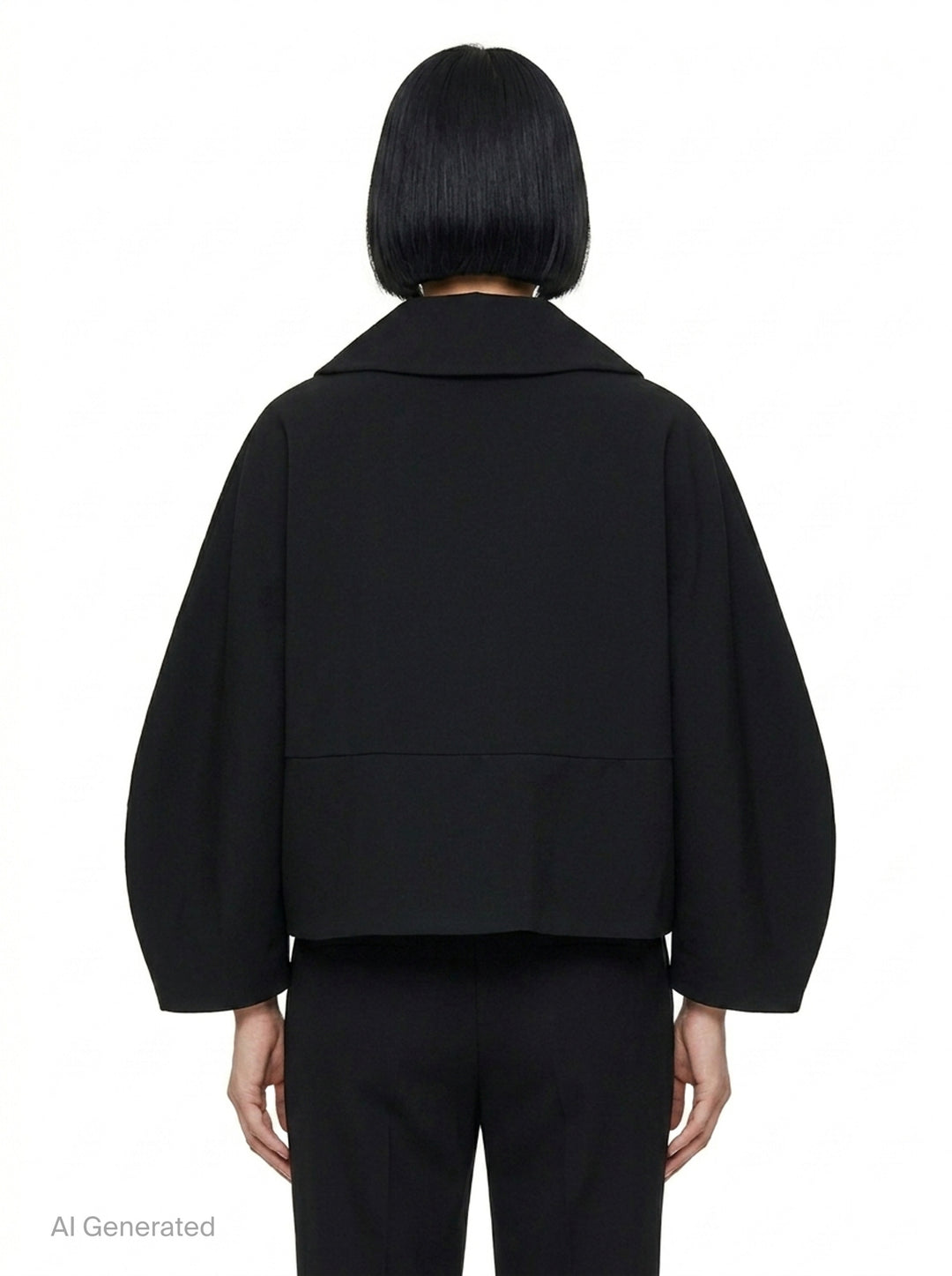 Cropped Balloon Sleeve Jacket | Comme des Garçons Comme des Garçons | Club21 - back