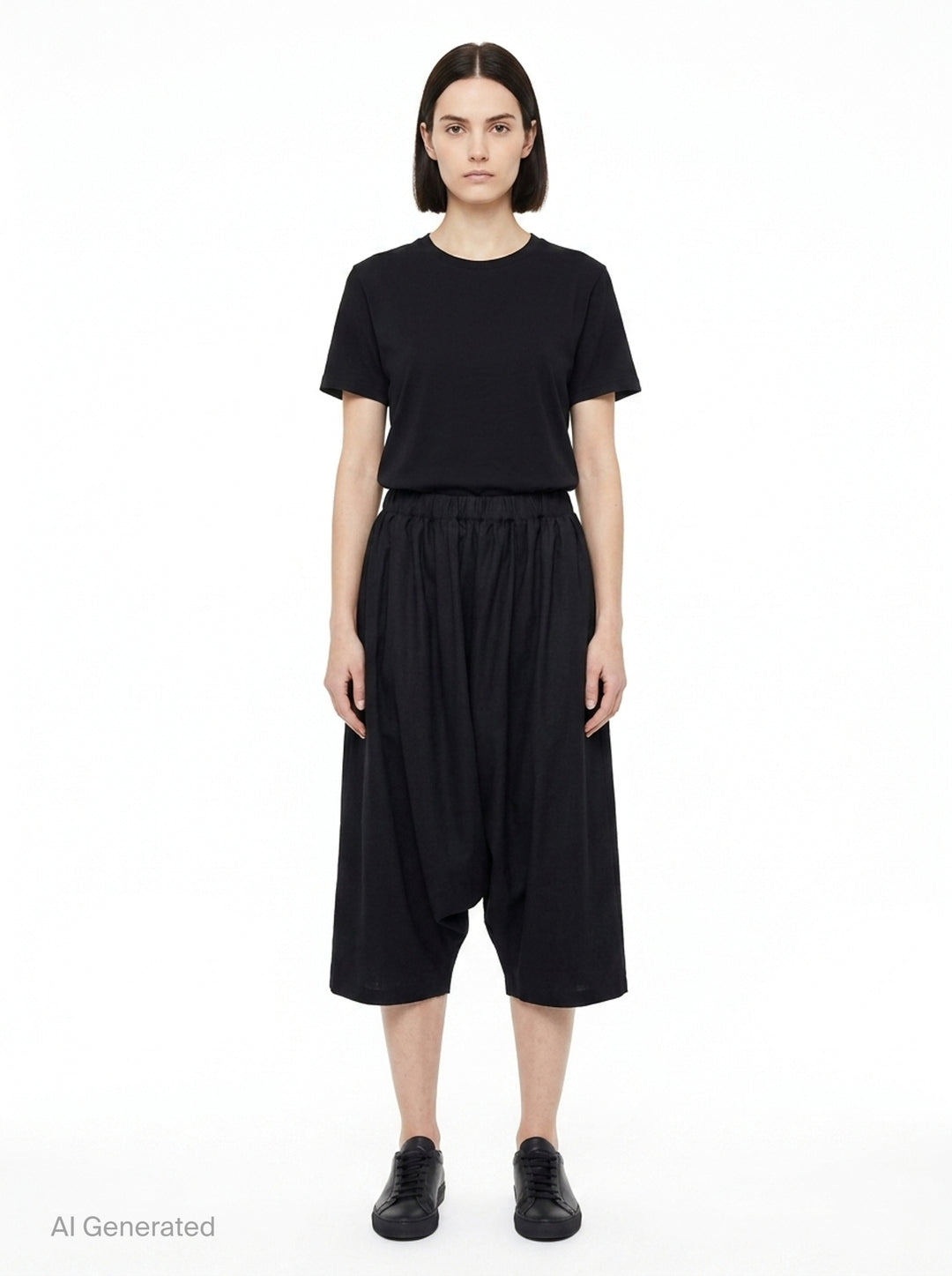 Elastic Waist Wide Leg Pants | Comme des Garçons | Club21 - front