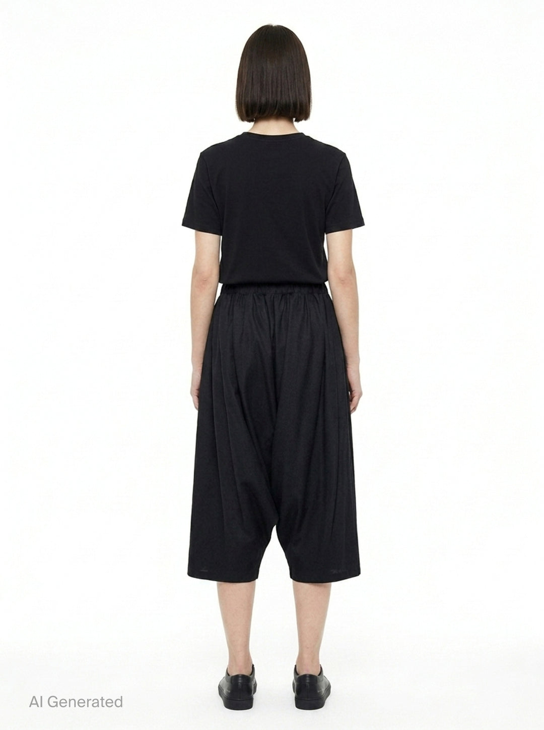 Elastic Waist Wide Leg Pants | Comme des Garçons | Club21 - back