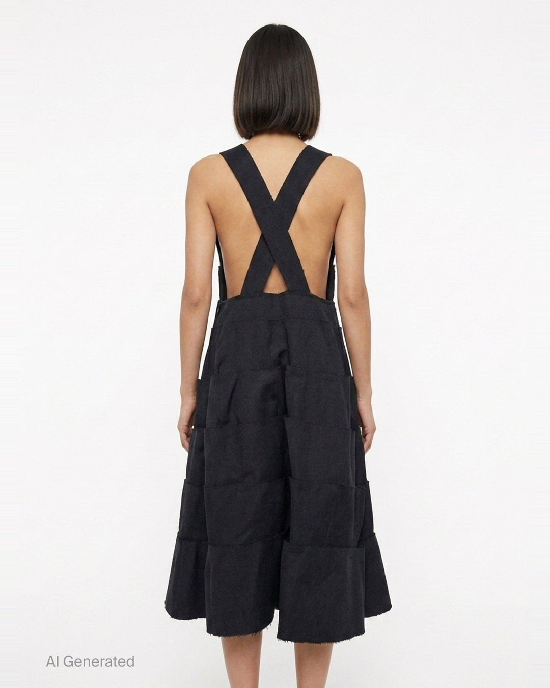 Layered Crossback Pinafore | Comme des Garçons Comme des Garçons | Club21 - back