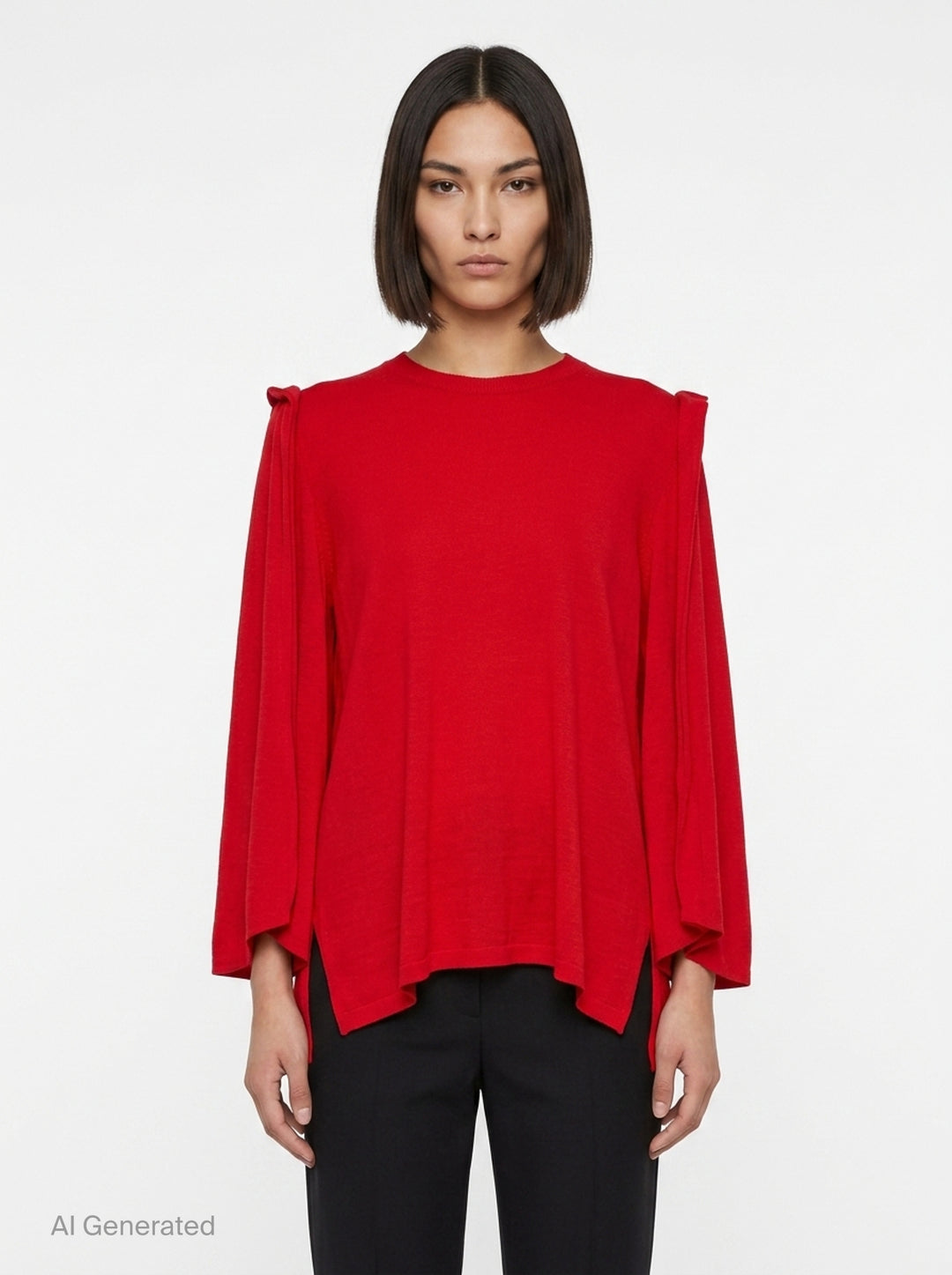 Oversized Exaggerated Sleeve Knit Top | Comme des Garçons Comme des Garçons | Club21 - front