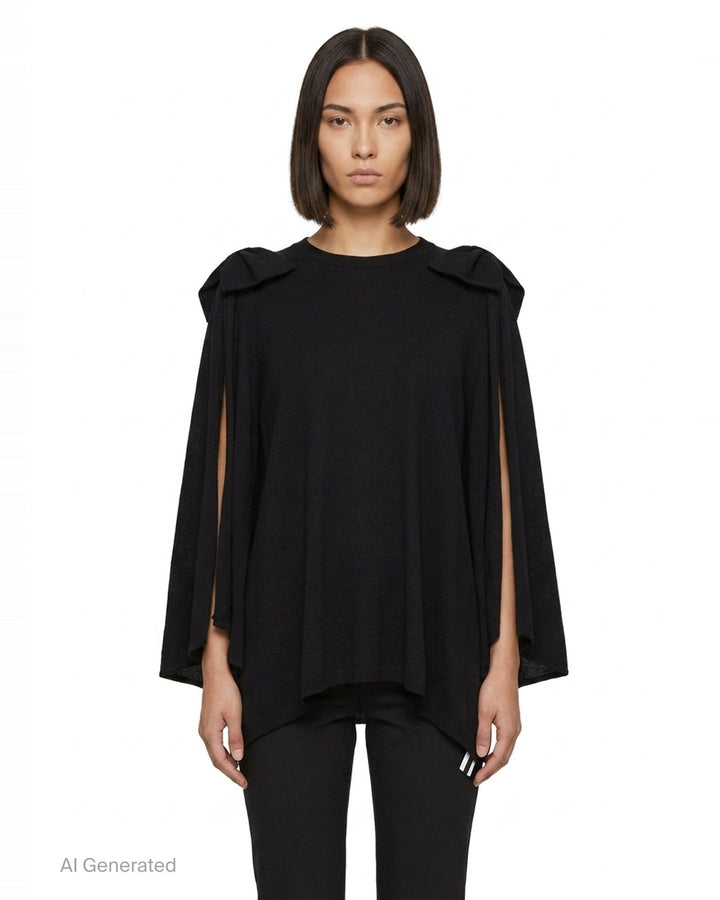 Oversized Exaggerated Sleeve Knit Top | Comme des Garçons Comme des Garçons | Club21 - front