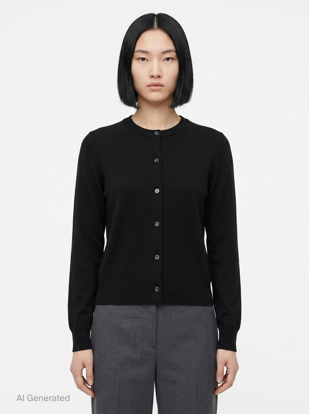 Rib Trim Button Cardigan | Comme des Garçons Comme des Garçons | Club21 - front