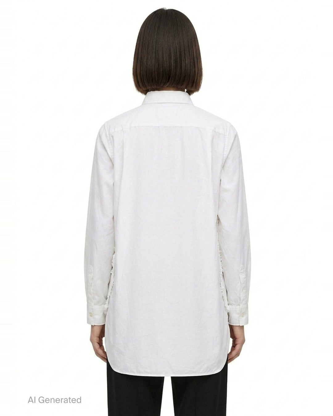 Sheer Lace Panel Blouse | Comme des Garçons | Club21 - back