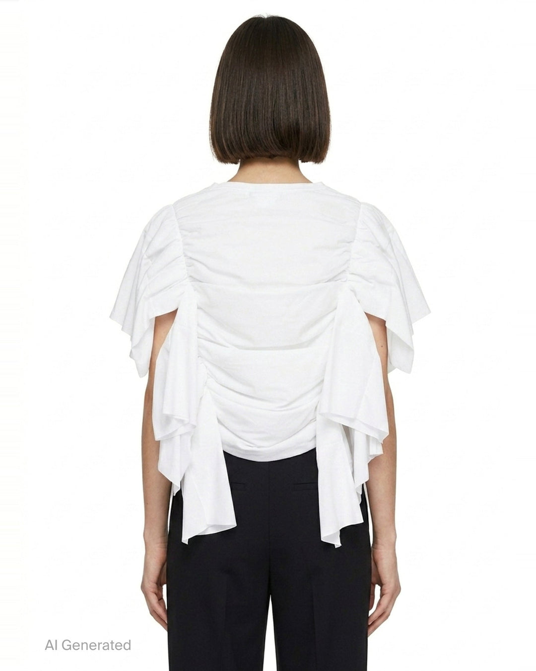 Draped Gathered Layer Top | Comme des Garçons | Club21 - back