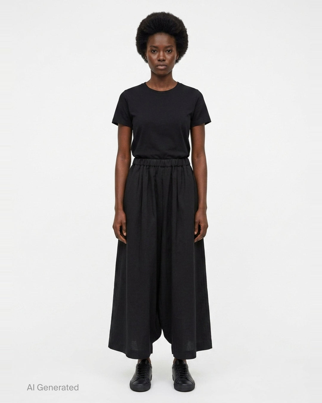 Elastic Waist Wide Leg Pants | Comme des Garçons | Club21 - front