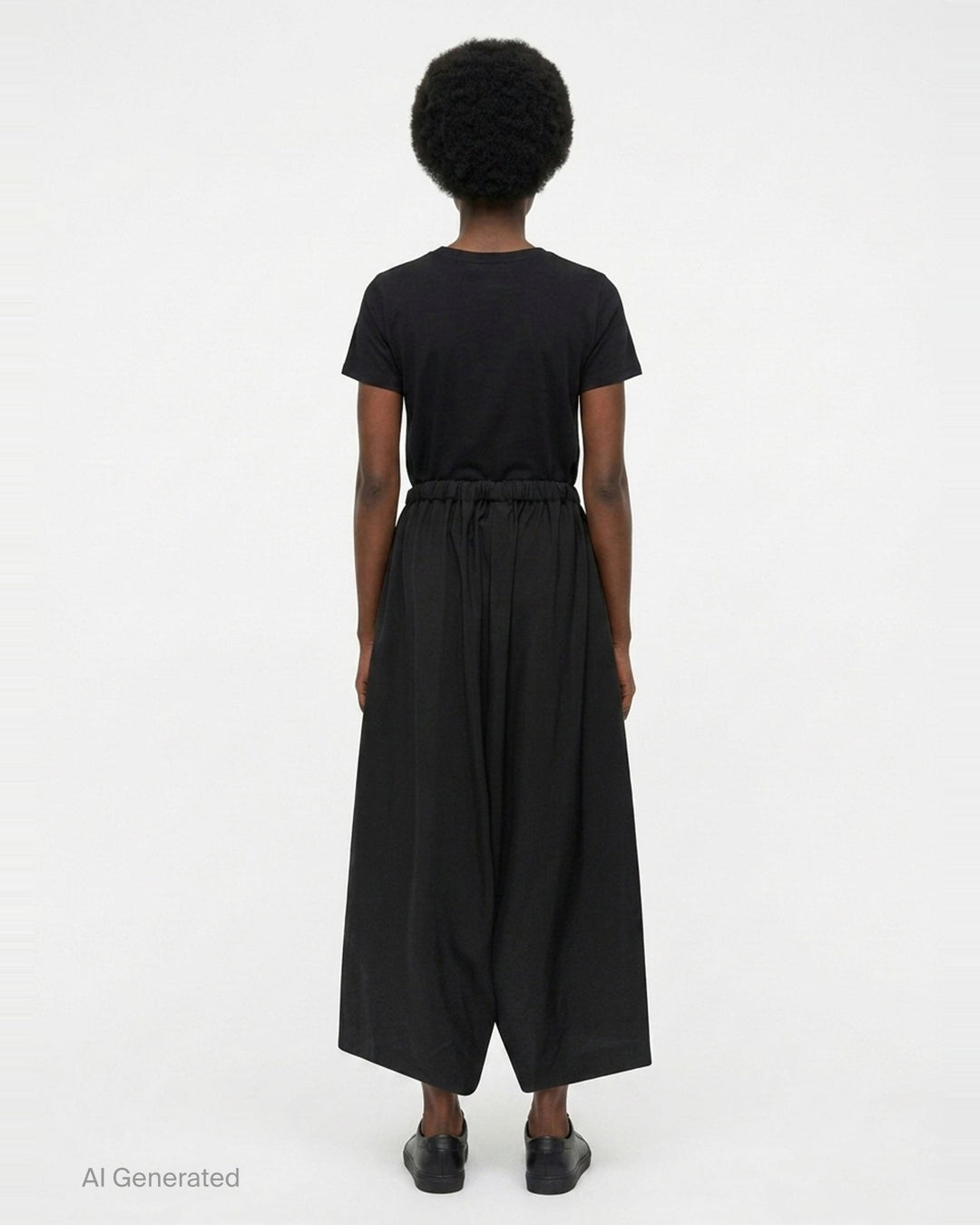 Elastic Waist Wide Leg Pants | Comme des Garçons | Club21 - back