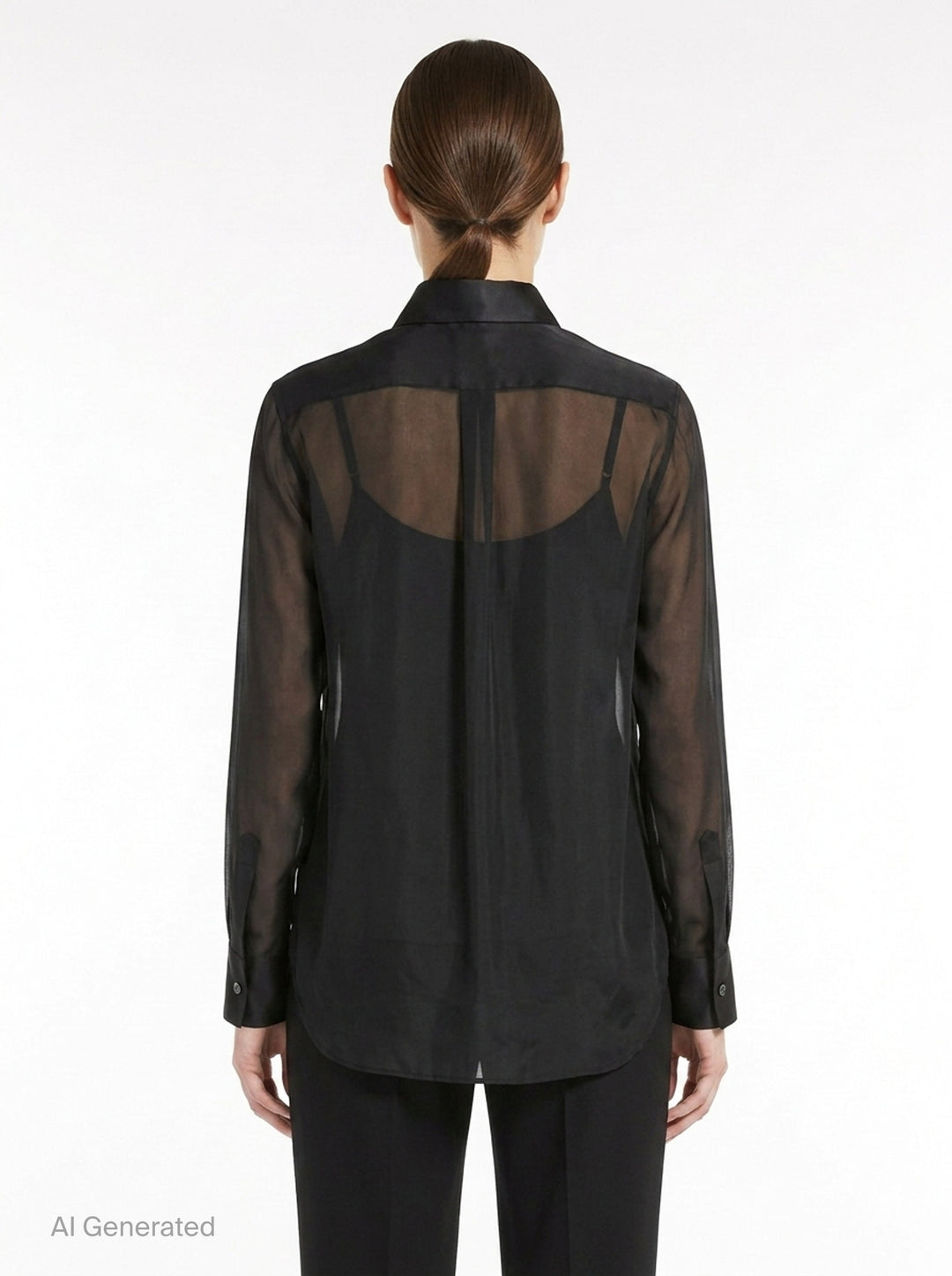 Flounce Collar Sheer Blouse | Comme des Garçons | Club21 - back