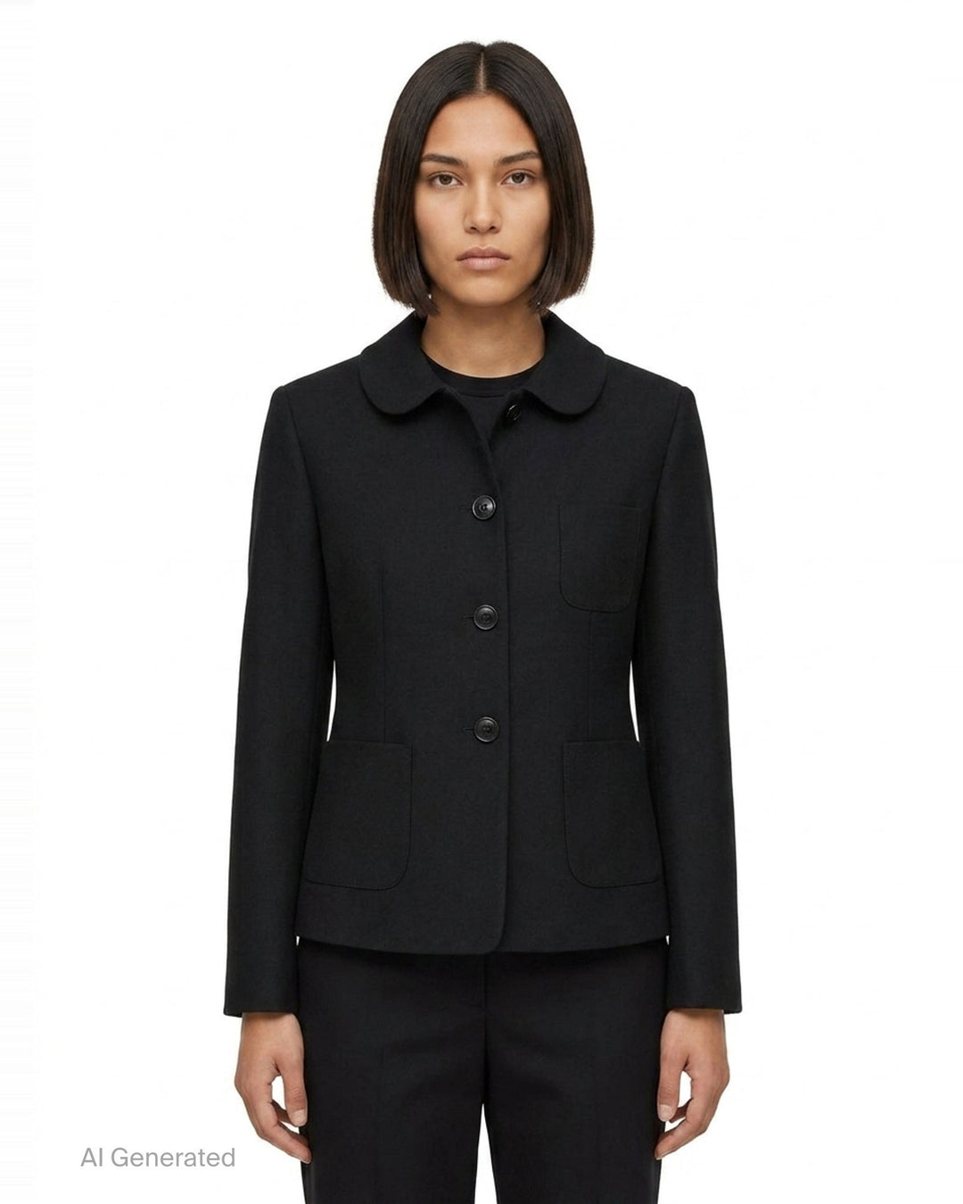Collared Button-Up Jacket | Comme des Garçons Girl | Club21 - front