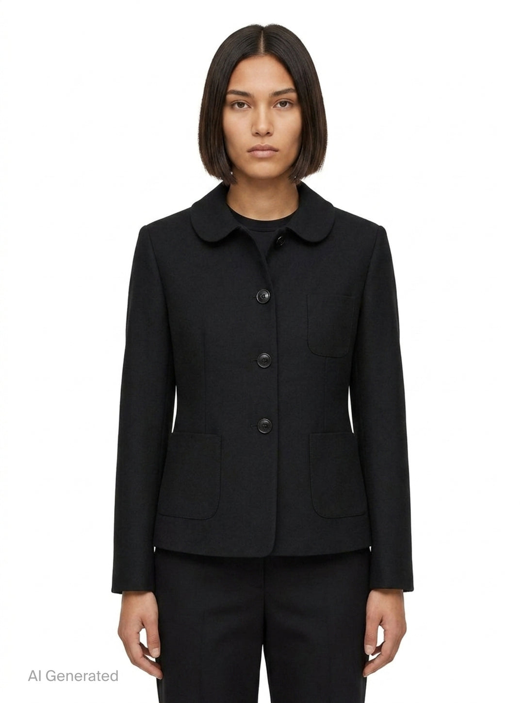 Collared Button-Up Jacket | Comme des Garçons Girl | Club21 - front