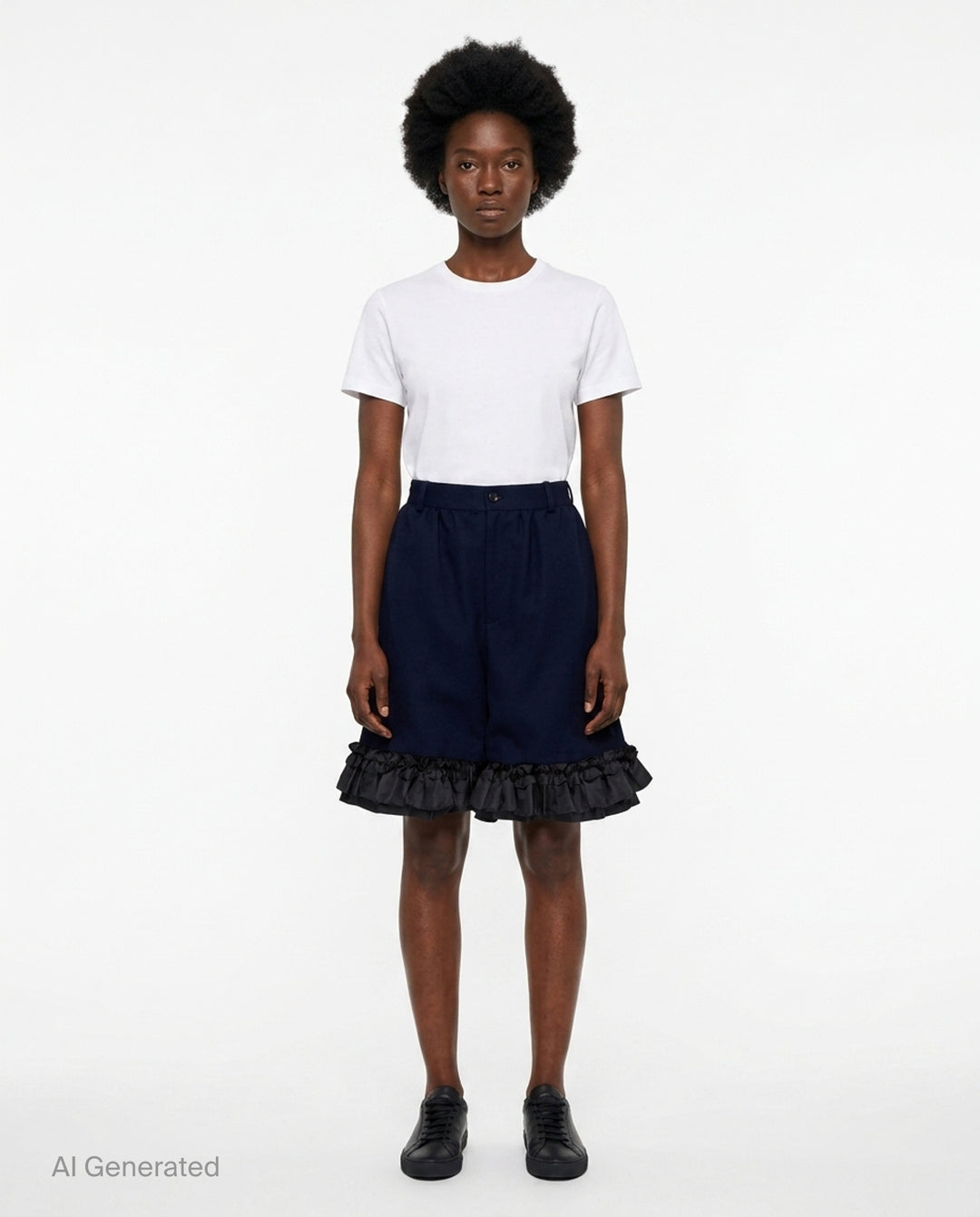 Elastic Waist Wide Leg Pants | Comme des Garçons | Club21 - front