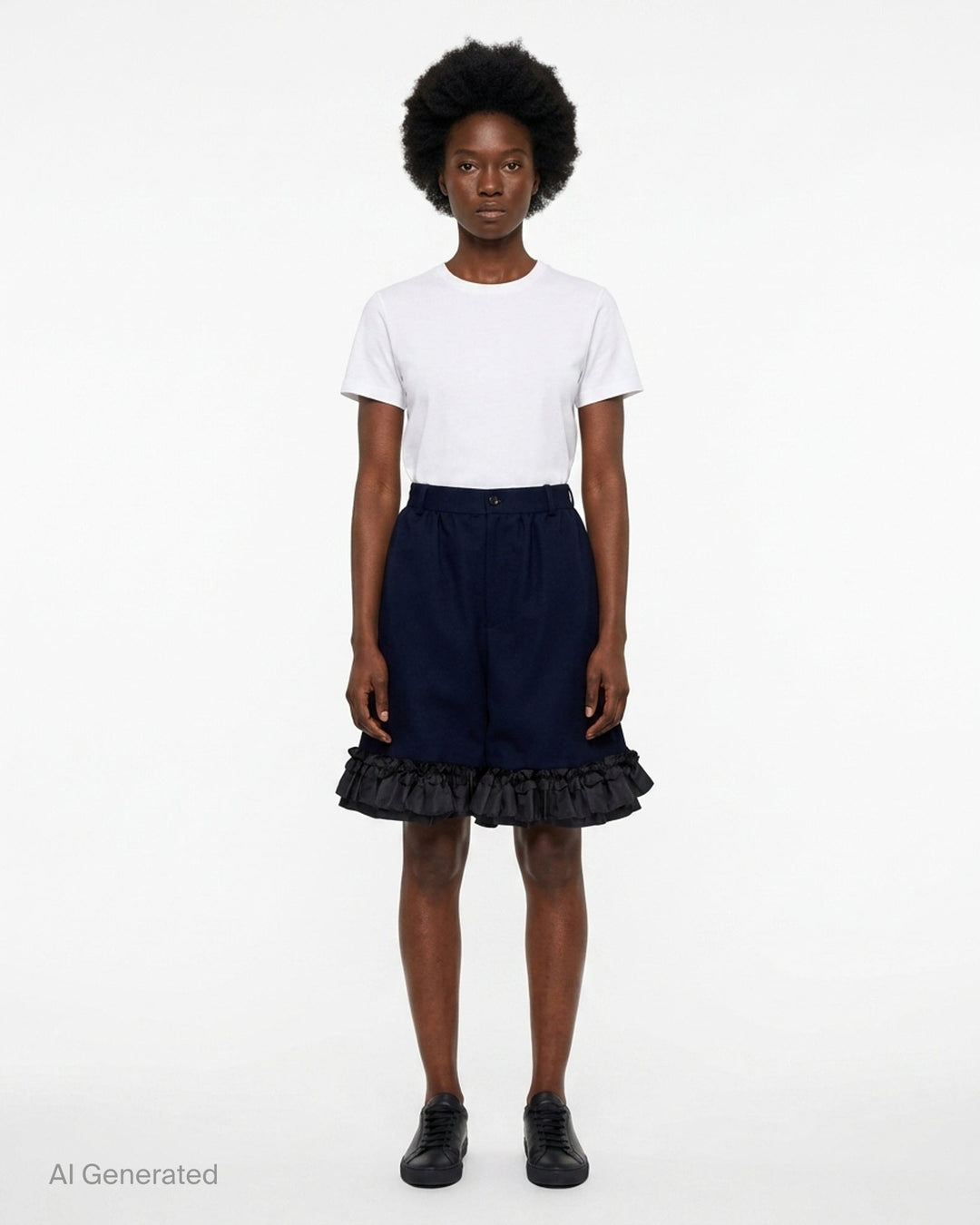 Elastic Waist Wide Leg Pants | Comme des Garçons | Club21 - front