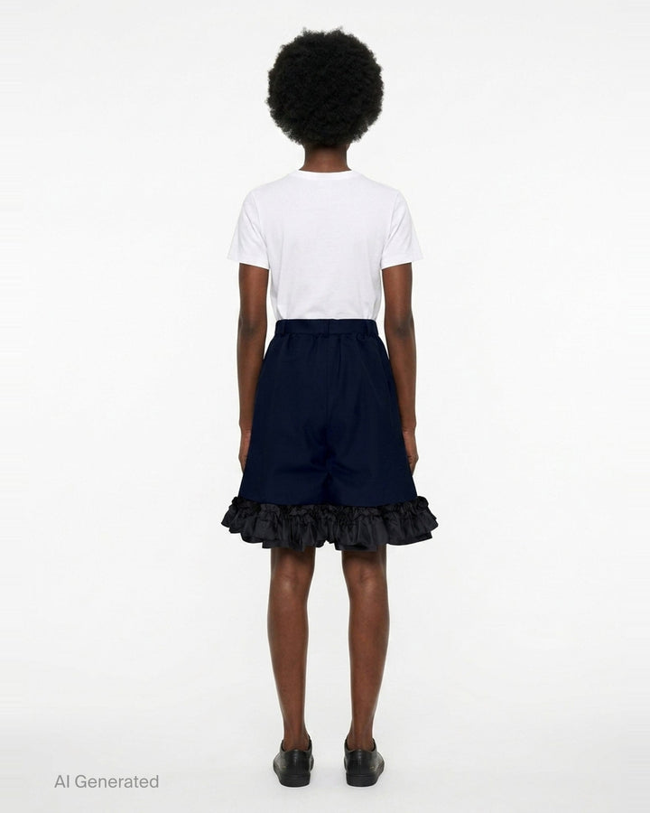 Elastic Waist Wide Leg Pants | Comme des Garçons | Club21 - back