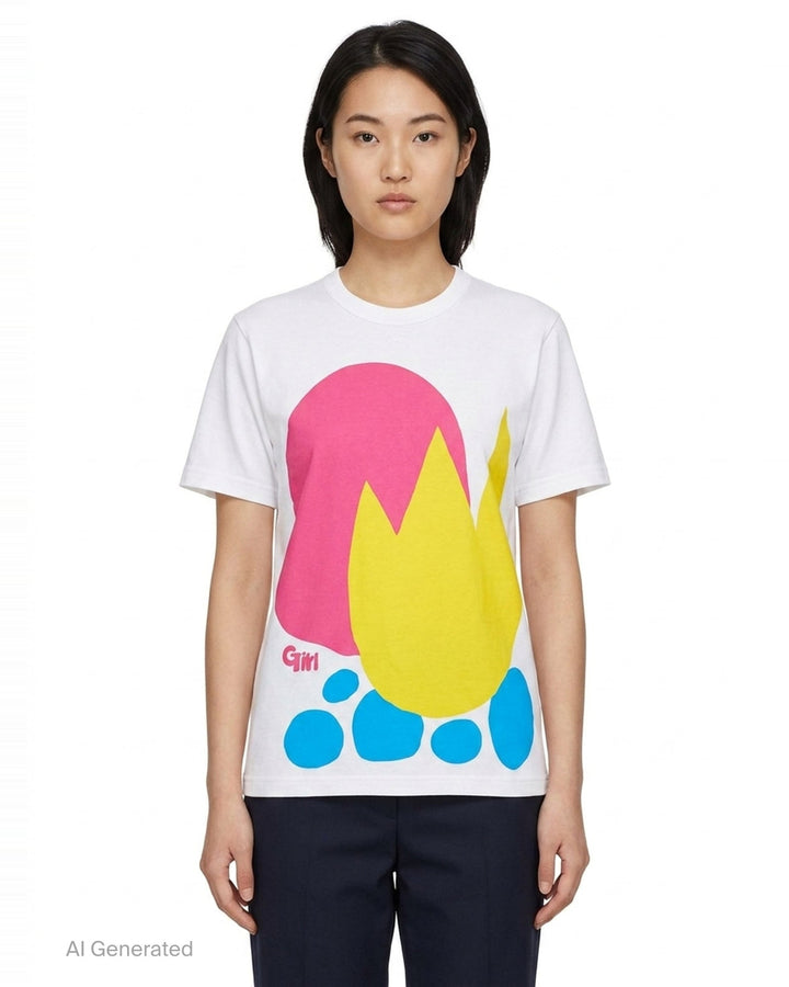 Flame Graphic Tee | Comme des Garçons Girl | Club21 - front