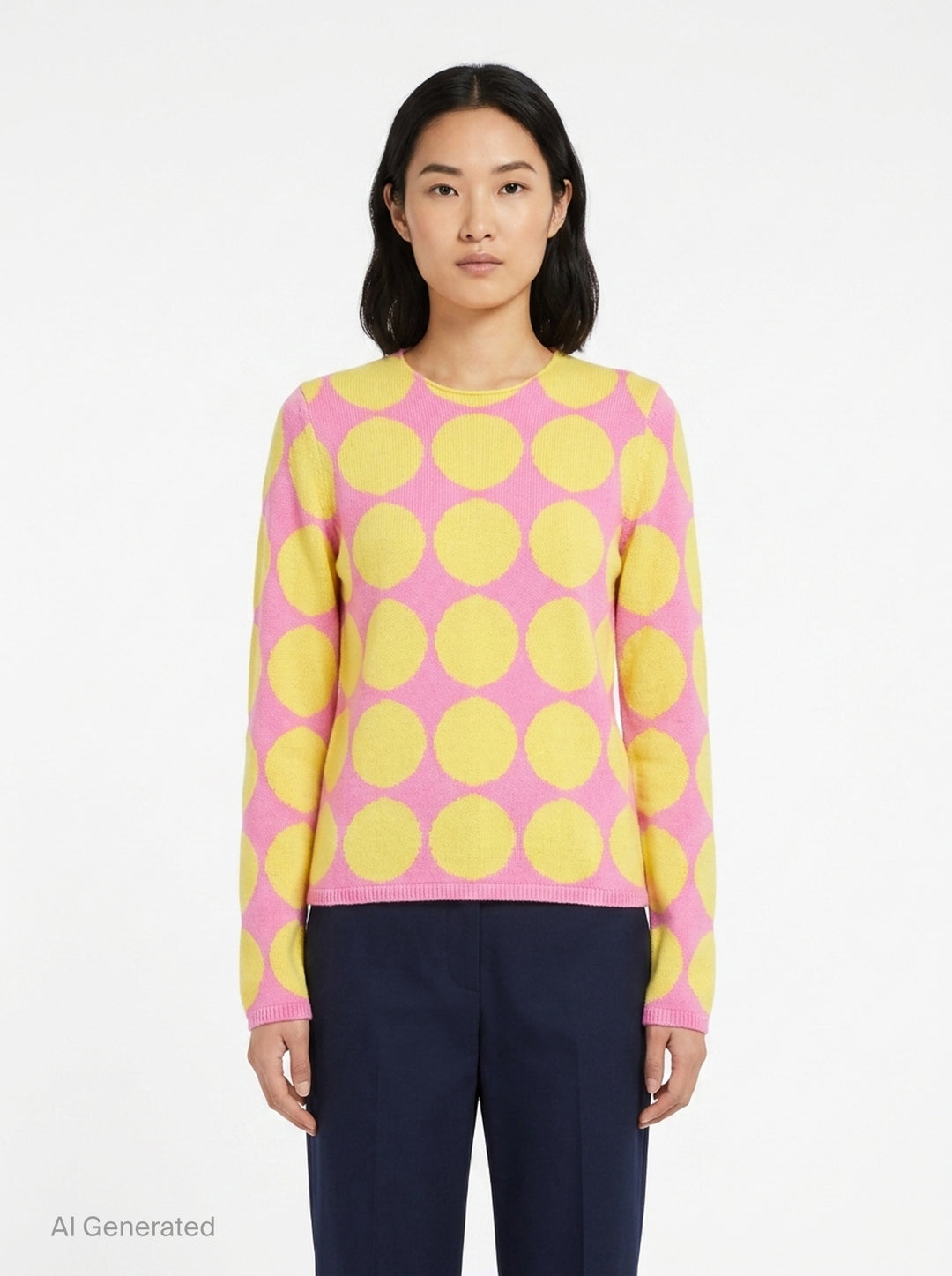 Oversized Dot Knit Top | Comme des Garçons Girl | Club21 - front