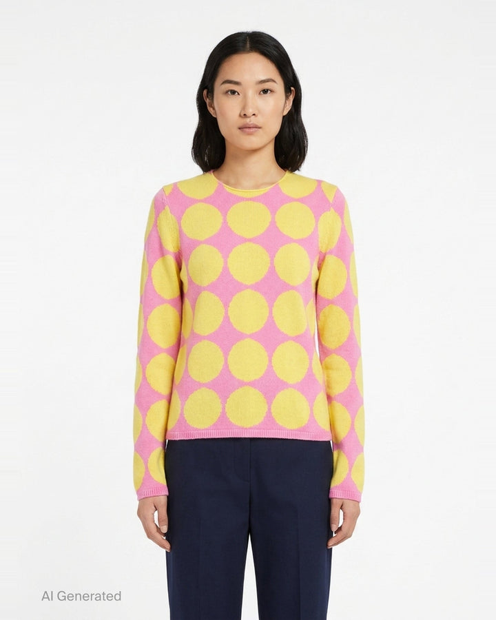 Oversized Dot Knit Top | Comme des Garçons Girl | Club21 - front