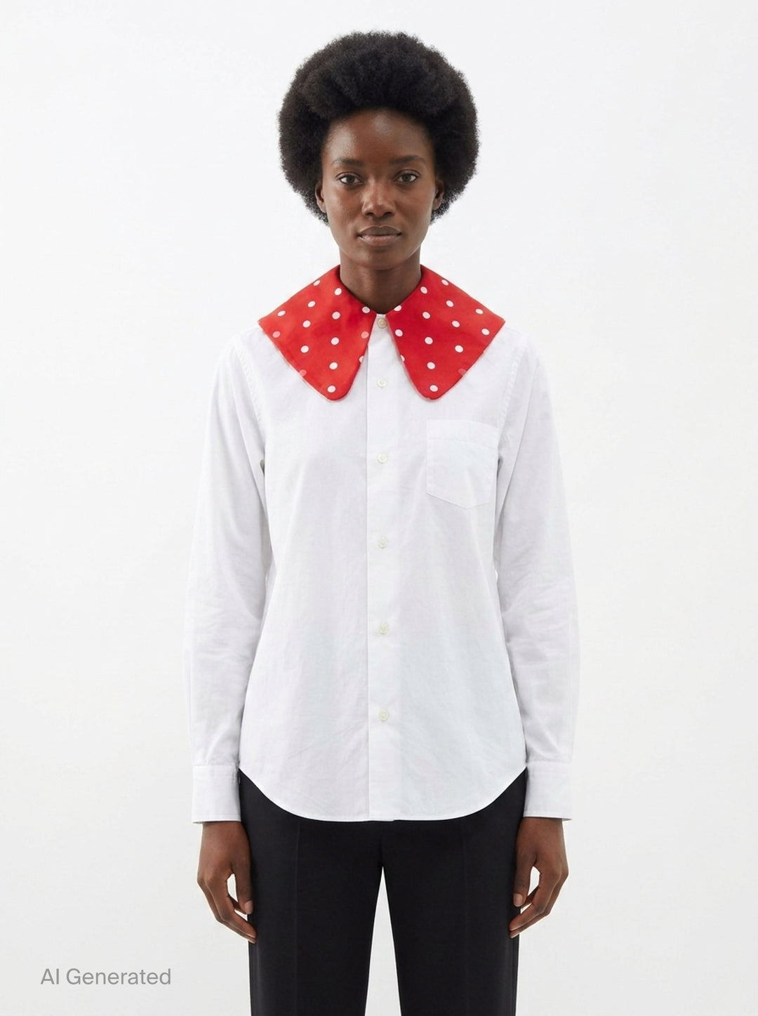 Polka Dot Collar Blouse | Comme des Garçons Girl | Club21 - front