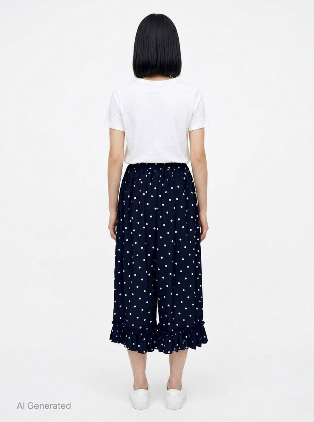 Polka Dot Wide-Leg Pants | Comme des Garçons Girl | Club21 - back