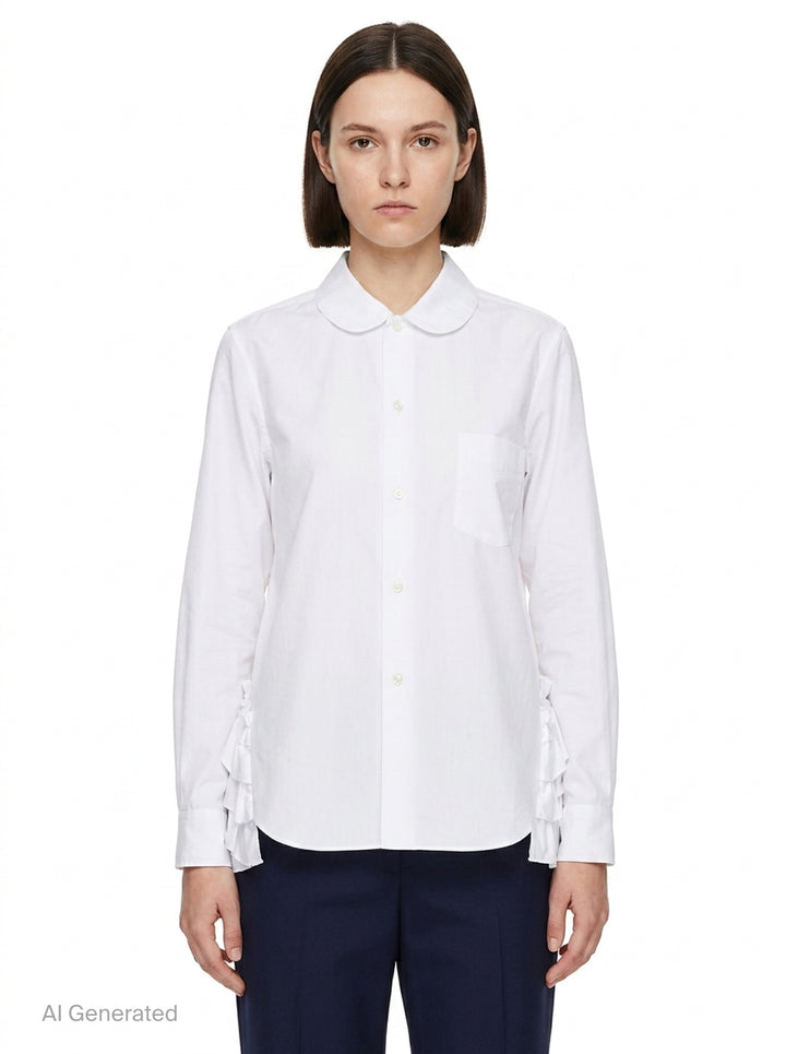 Ruffle Side Blouse | Comme des Garçons Girl | Club21 - front