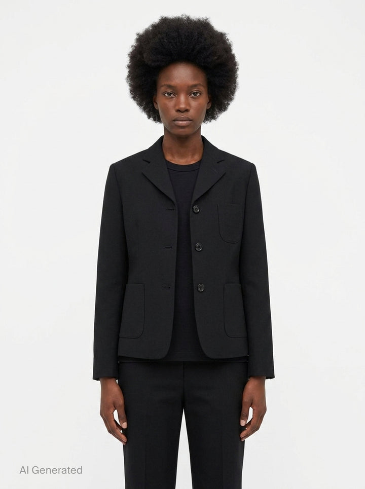 Straight Cut Button Down Jacket | Comme des Garçons Girl | Club21 - front