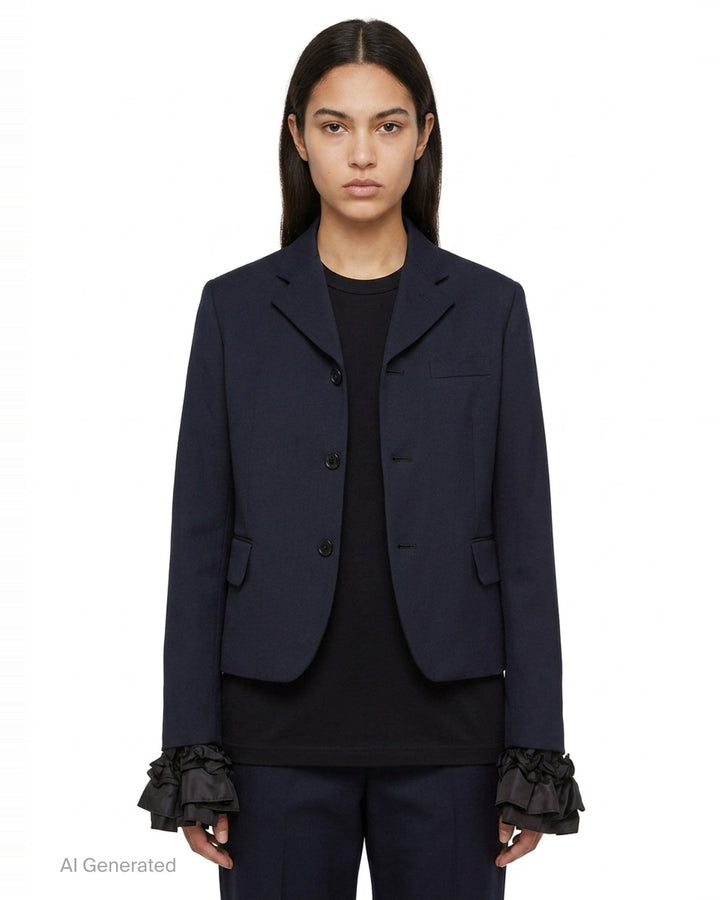 Tailored Blazer With Jellyfish Hem | Comme des Garçons | Club21 - front