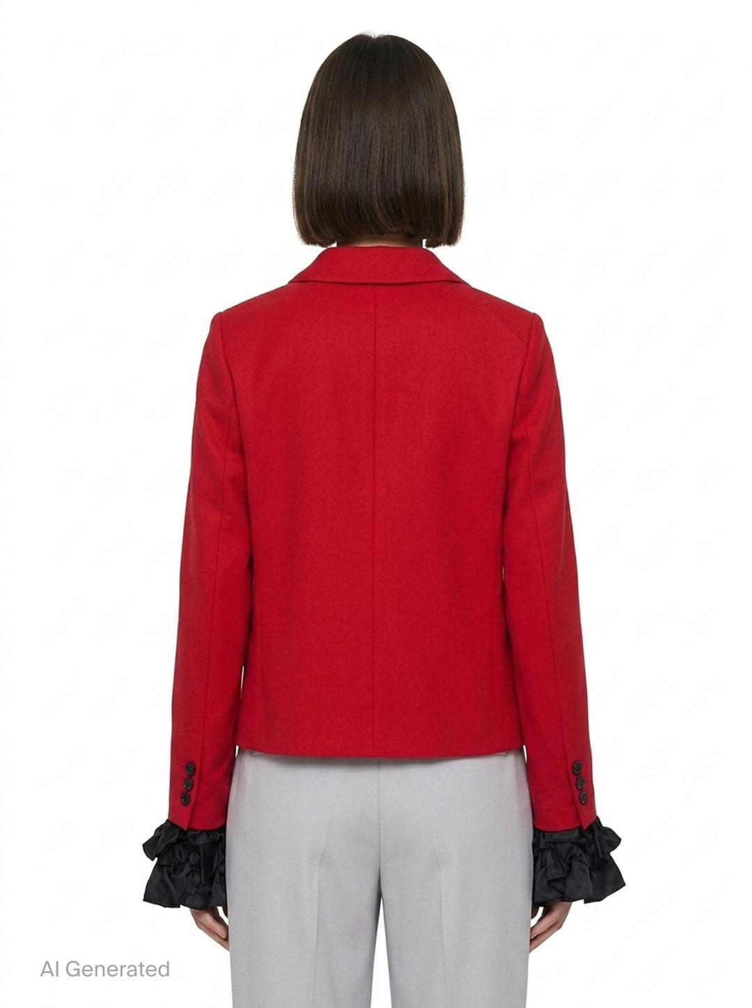 Tailored Jacket with Taffeta Cuffs | Comme des Garçons Girl | Club21 - back