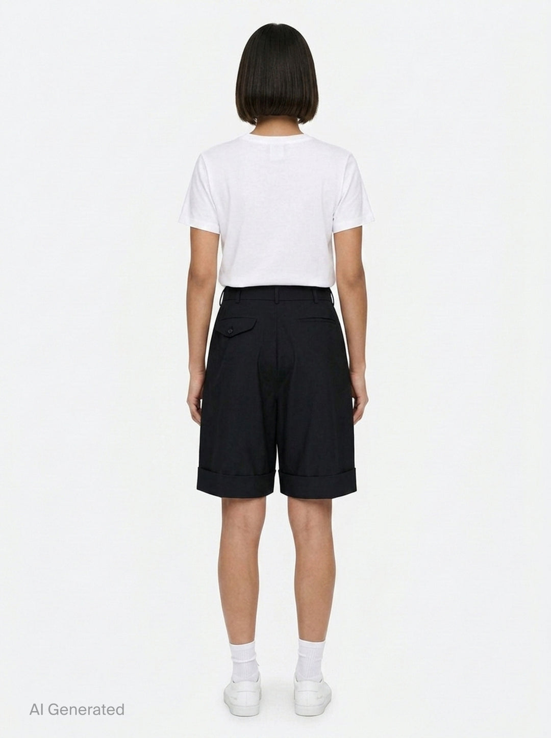 Tailored Wide-Leg Shorts | Comme des Garçons Girl | Club21 - back