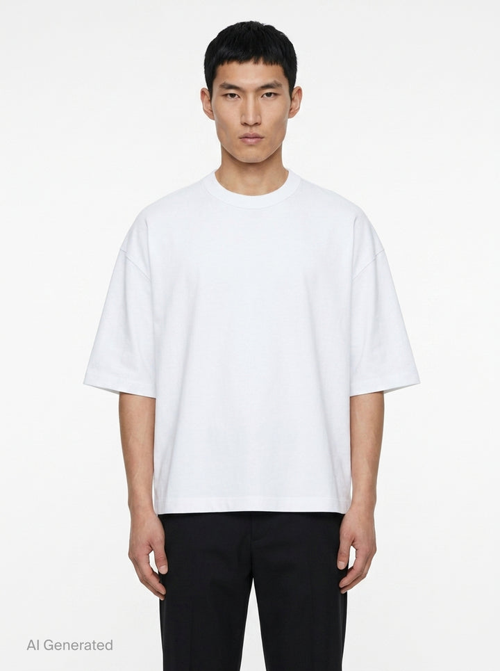 Cotton Jersey Brushed Tee | Comme des Garçons Homme | Club21 - front