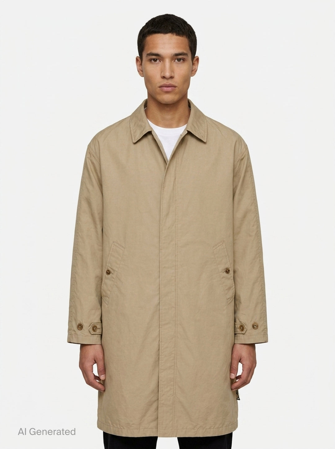 Cotton Polyester Gabardine Coat | Comme des Garçons Homme | Club21 - front