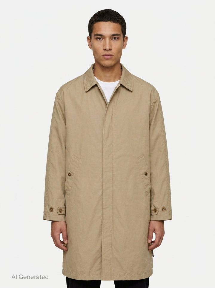 Cotton Polyester Gabardine Coat | Comme des Garçons Homme | Club21 - front