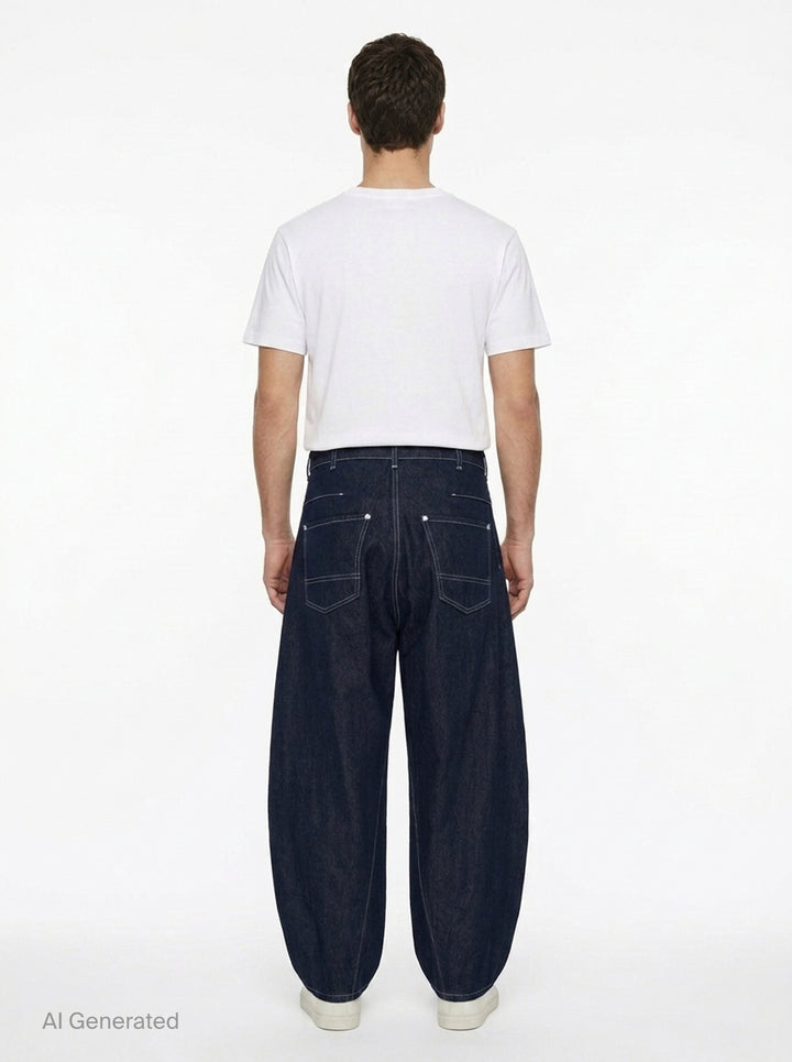 Cotton Reactive Denim Jeans | Comme des Garçons Homme | Club21 - back