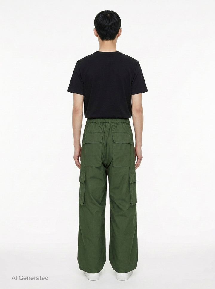 Cotton Ripstop Cargo Pants | Comme des Garçons Homme | Club21 - back