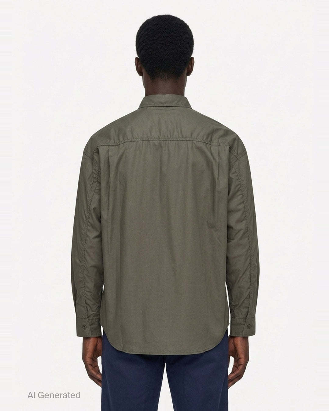 Cotton Ripstop Long Sleeve Shirt | Comme des Garçons Homme | Club21 - back
