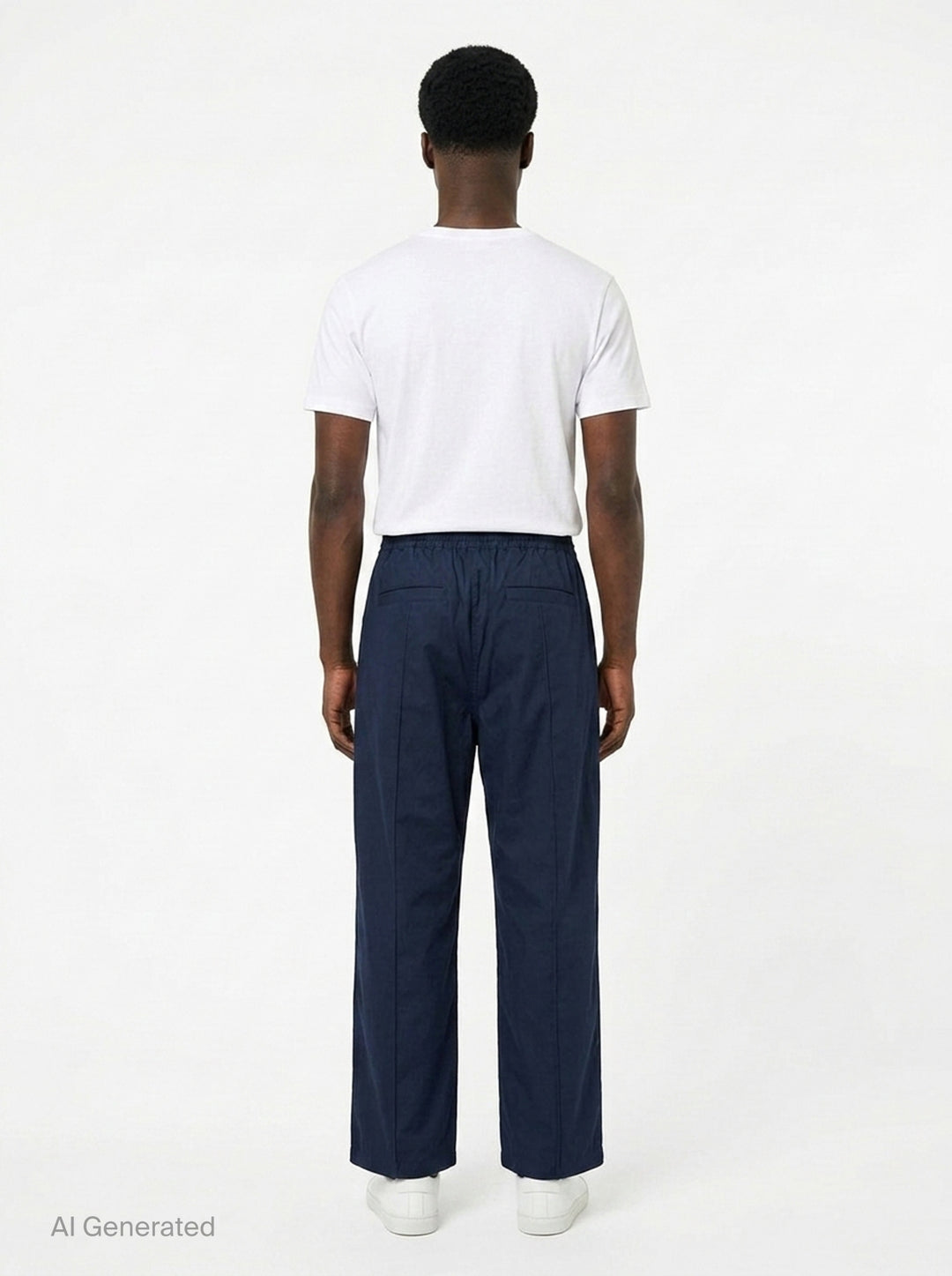 Cotton Twill Wide Leg Pants | Comme des Garçons Homme | Club21 - back